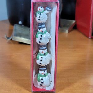 Vintage 80's Kurt Adler Snowman Christmas Ornament